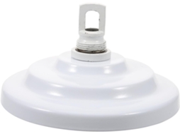 Roseta Metálica Para Lustre Com Gancho Integrado E Placa De Cobertura Certificada.