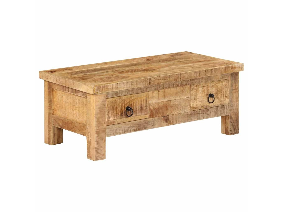 Vidaxl Mesa De Centro 90x45x35 Cm Madeira De Mangueira Maciça