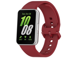 Pulseira Esportiva De Silicone Adequada Para Samsung Galaxy Fit3vermelho Yunzii