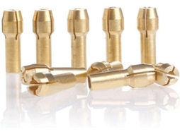 Conjunto De Mandril Rotativo 0,5 A 3,2 Mm Para Mini Kit Porca Bico Latão Com Haste 4,2 10 Mandris Cobre