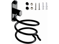 Suporte para Secador de Cabelo, com Cola e Parafusos Sem Necessidade Furos, Parede Cabel O, GOKOCO