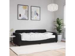 Vidaxl Sofá-cama Com Colchão 90x200 Cm Veludo Preto