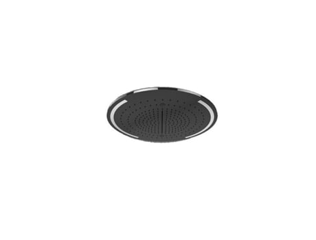 Placa de Cobertura GESSI Colour para Minimali Colour Chuveiro Redondo D502Mm com Chuva Tipo Spray Surto e Névoa 57980 Cor: Pvd Preto Metálico
