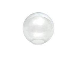 Abajur de Vidro Esférico Transparente de 10Cm com Abertura de 5Cm