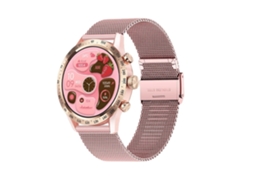 1.28 Polegada Tela Relógio Inteligente Feminino Presente Chamada Sem Fio Conectar Telefone Monitor de Oxigênio Esportes Smartwatch para Mulher