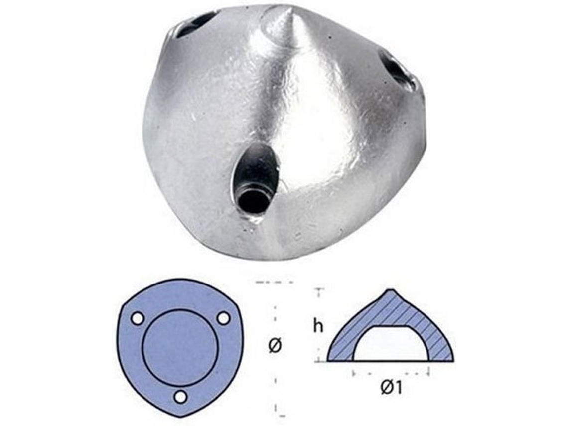 Ânodo Ogive Max Prateado 100 Mmtecnoseal