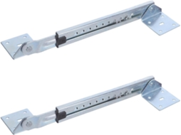 Dobradiça Telescópica Para Mesa De Massagem 2 Unidades, Dobradiça Ajustável Para Móveis, Aço Galvanizado Prateado Com 10 Dentes