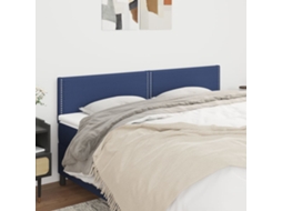 Vidaxl Cabeceiras Azul 200x5x78/88 Cm Tecido