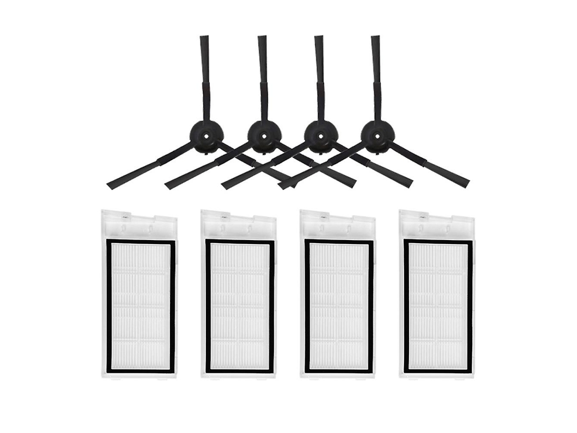 Conjunto de Pano de Limpeza Hepa 8 Peças para Varrer Roidmi Eve Plus Escova Lateral