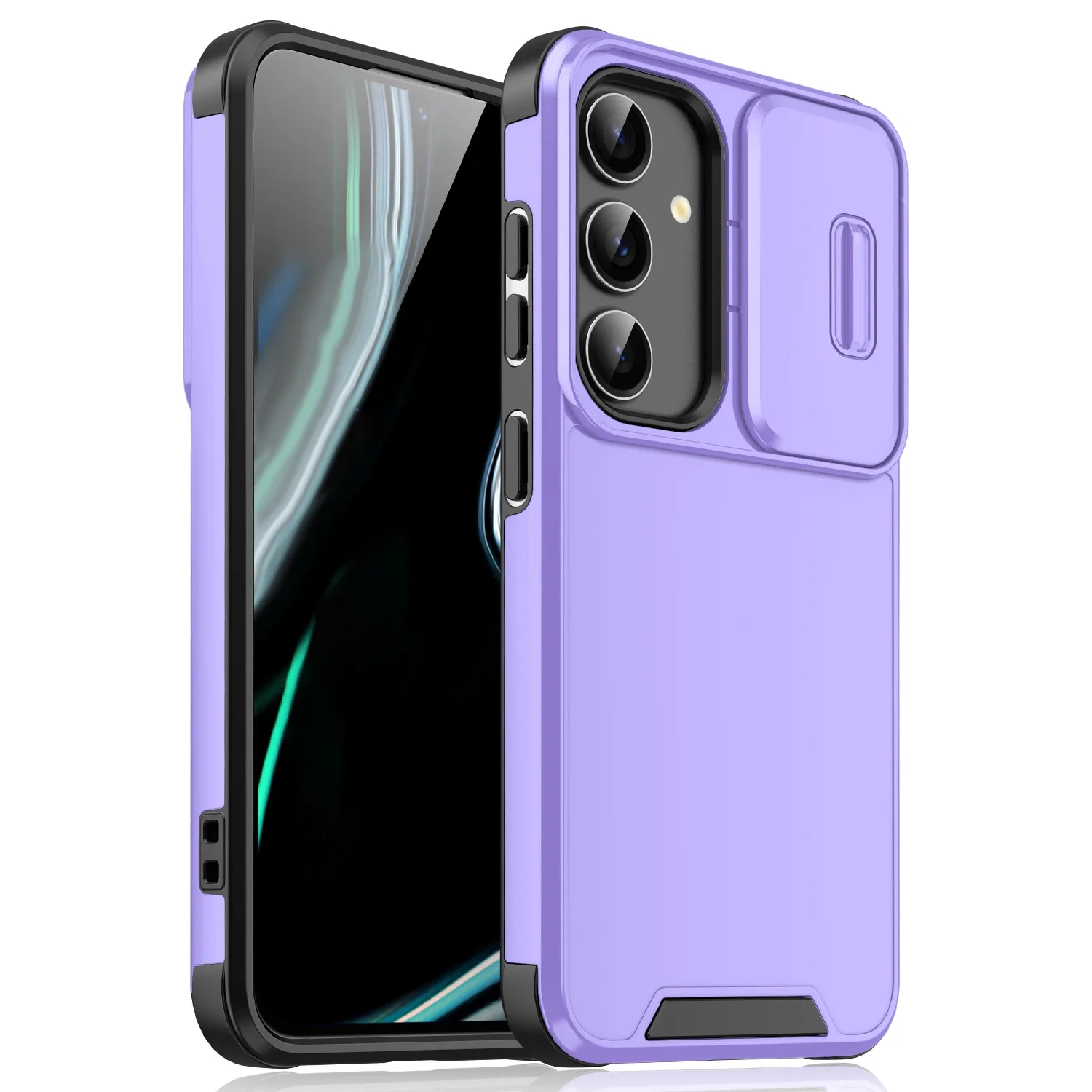 (samsung S24 Plus, Roxo) Capa De Celular Elegante E Resistente A Impactos Para Samsung, Protege A Parte Traseira.