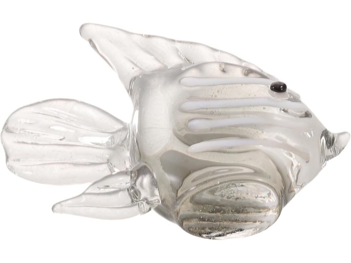 Estatueta Peixe Cristal Soprado Decoração Prateleira Vidro Marinho Ornamento Animal Centro À Mão Casa Mesa GOKOCO