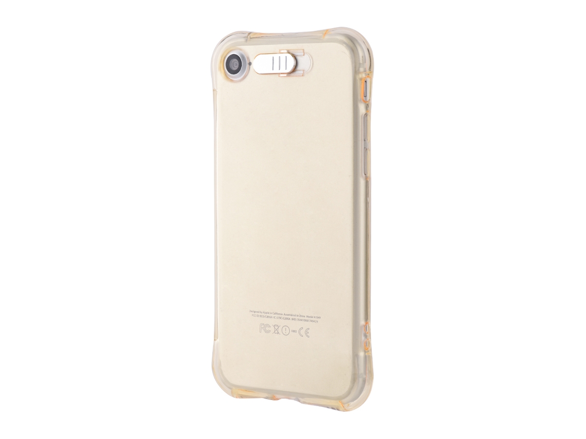 Capa de Telefone Apple iPhone7 Chamada Flash EOOCOO (amarelo, Transparente)