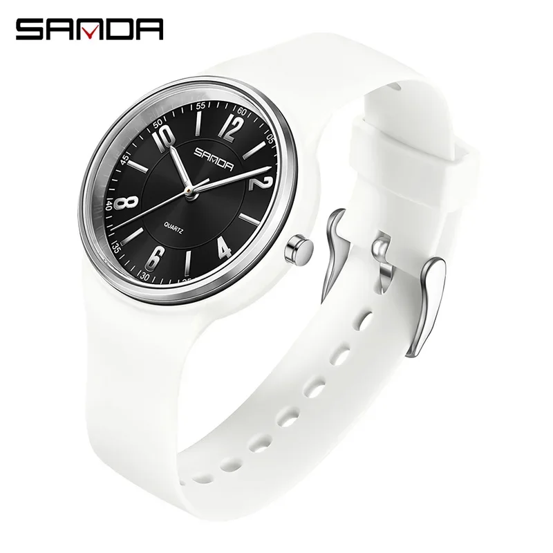 Relógio de Quartzo Elegante, Unissex, Design Simples, Mostrador Grande, À Prova D'água, Leve, com Visor Luminoso. MDUG