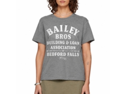 Rockinstone Its A Wonderful Life Bailey Bros Solid Graphite Adult T-shirt Size:s