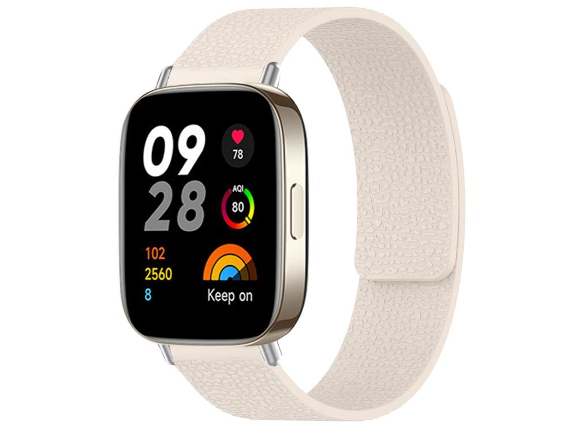 Bracelete Para Redmi Watch 3 - Silicone Magnético - Textura De Lichia Starlight