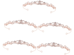 Conjunto De 5 Coroas De Casamento Com Strass - Elegante Para Mulheres - Ideal Para Noivas E Damas De Honra