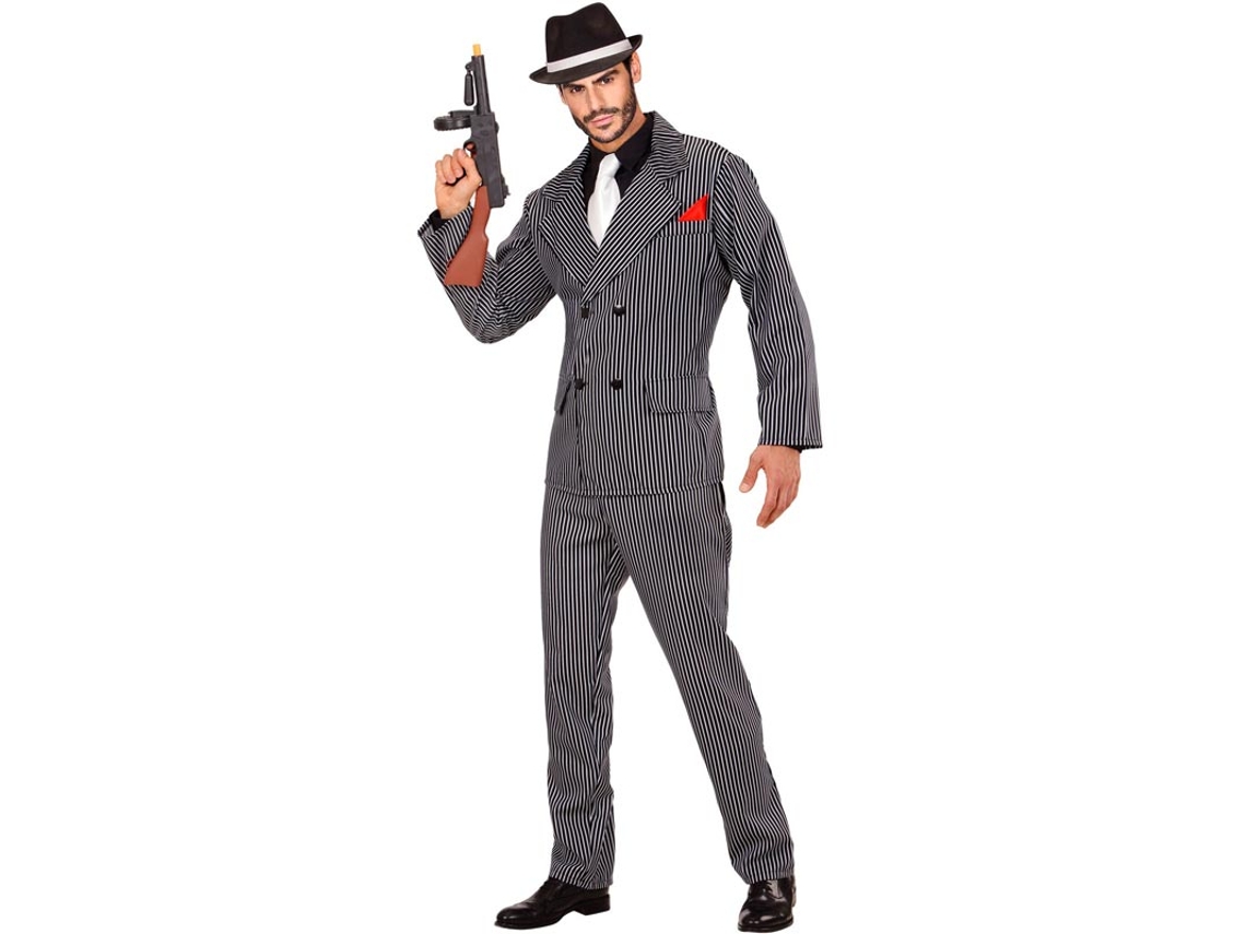 Fato de mafioso em terno elegante para homem