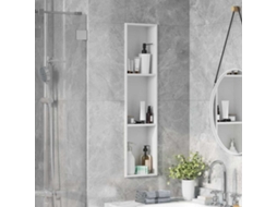 Vidaxl Nichos De Chuveiro Branco 90 X 20 X 9,5 Cm Aço Inoxidável