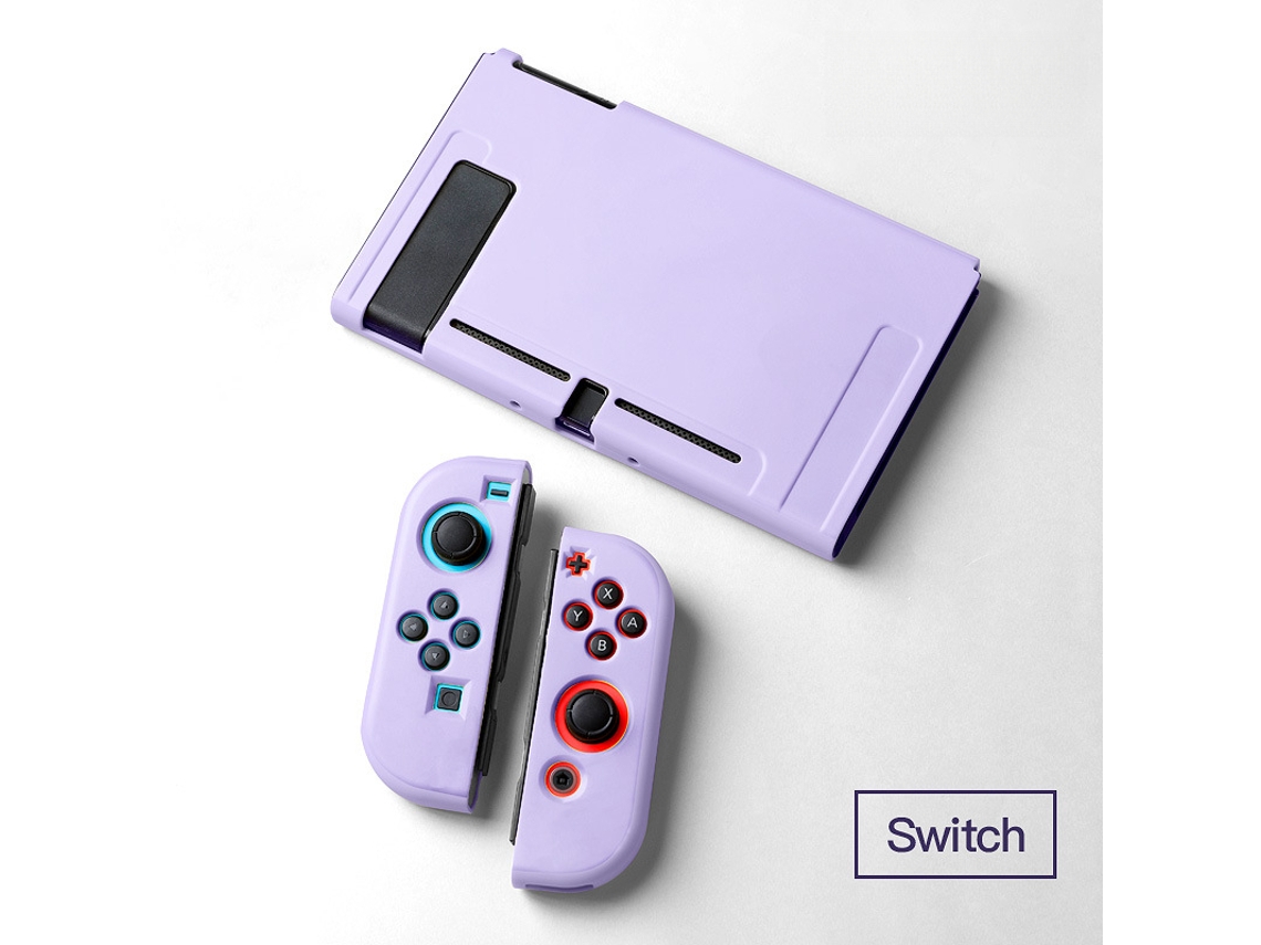 Capa para Nintendo Switch Ns, Capa Protetora Antiderrapante em Tpu SPQMENT (roxa)