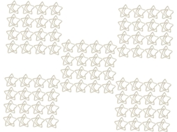 Conjunto de 5 clipes de papel divertidos Estrela E da Villcase, clipes para documentos, marcadores de página e clipes de papel.