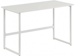 Secretária TECHLY Multifuncional Branco (120 x 60 x 76 cm - MDF e Metal)