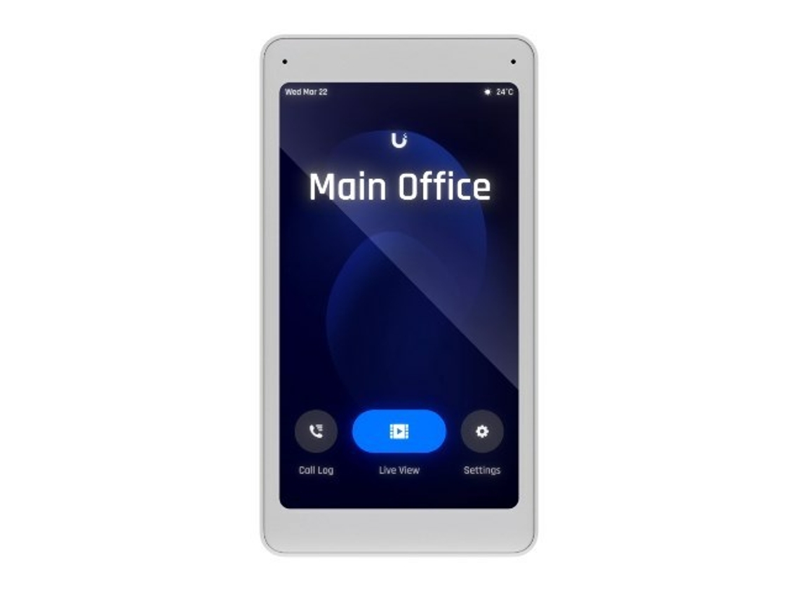 Visualizador de Intercomunicador Ua | Monitor Para Intercomunicador de Porta Unifi | 5 Touch, Fonte de Alimentação Poe Ubiquiti