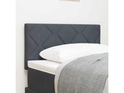 Vidaxl Cabeceira Cinza Escuro 80 Cm Veludo