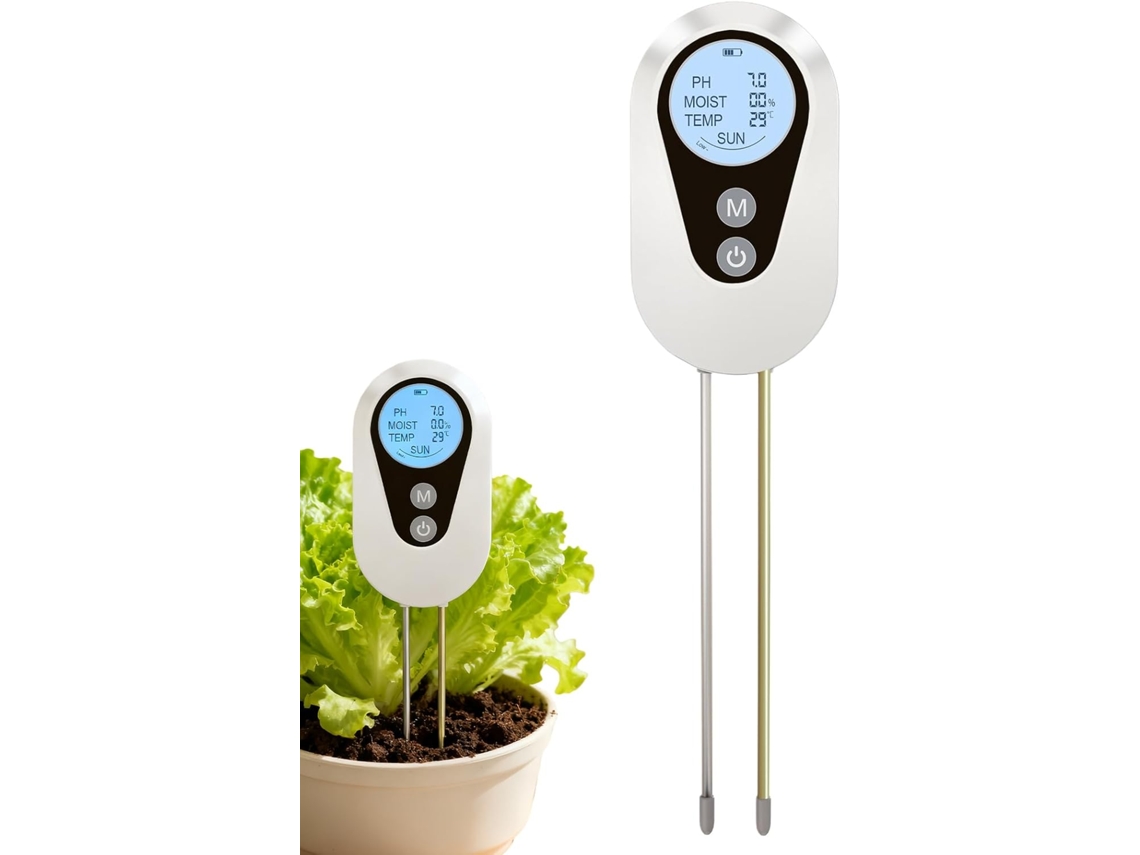Analisador De Solo Multifuncional 4em 1, Medidor Digital Umidade E Nutrição, Detector Crescimento Plantas