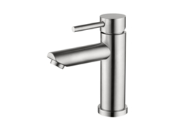 Mundo - Misturador para Banheiro, Torneira Monocomando para Lavatório, Aço Inox, Cinza