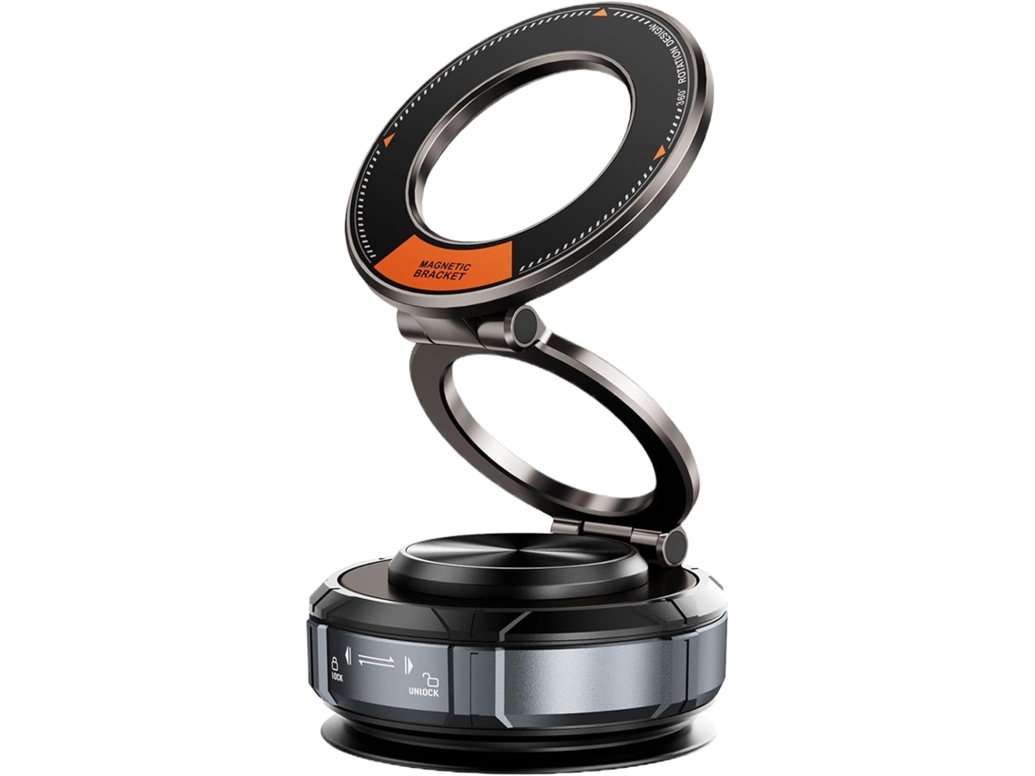 Suporte Magnético Para Celular De Carro, Suporte Com Ventosa Magnética Para