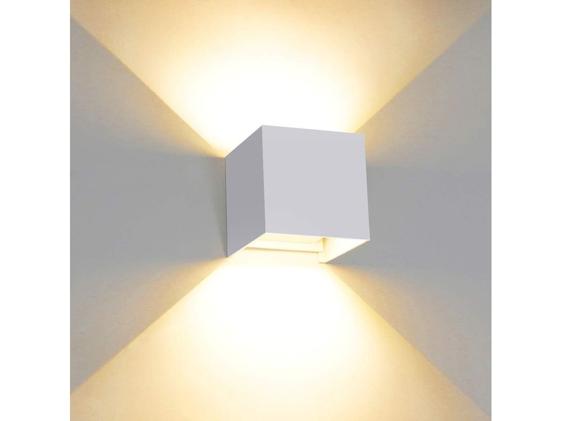 2026 lâmpada de Parede Led 12w Ip65 Alumínio Ângulo Ajustável Interior Exterior Banho Sala Quarto 3000k