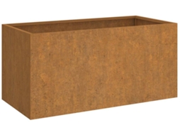 Planter, Planters Vidaxl Marrom Aço (62 X 30 X 29 Cm)