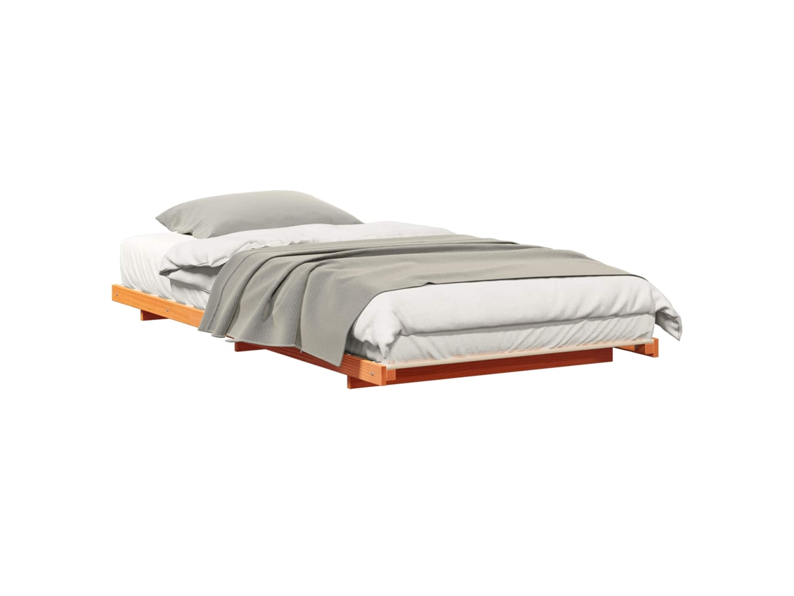 Estrutura de Cama de Chão Castanho mel 100 X 210 Cm MAISON EXCLUSIVE