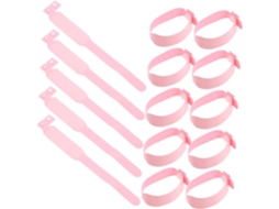 Pulseiras descartáveis de PVC à prova d'água Secfou para recém-nascidos, pacote com 100 unidades, pulseira médica para uso hospitalar.