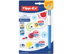Fita Corretora 5mm X 6m E Esferográfica 4 Cores Tipp-ex