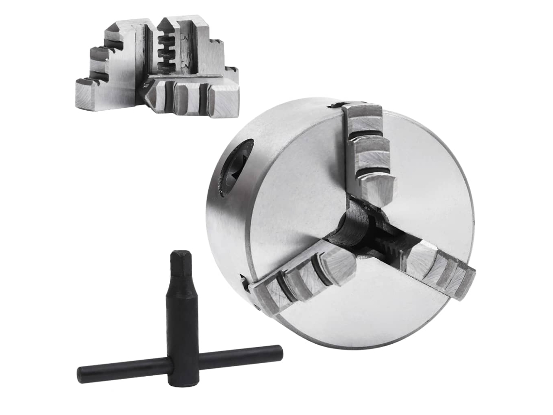 Bucha de Torno Autocentrante com 3 Grampos 80 Mm Aço MAISON EXCLUSIVE