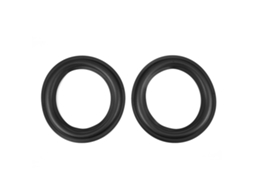 Aetheria 2 Peças Borda de Borracha Perfurada 6 Polegadas/156mm para Reparo de Alto falantes Preto