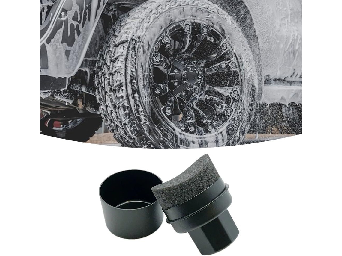 Esponja Curva Para Polimento De Rodas Com Capa Limpeza Alta