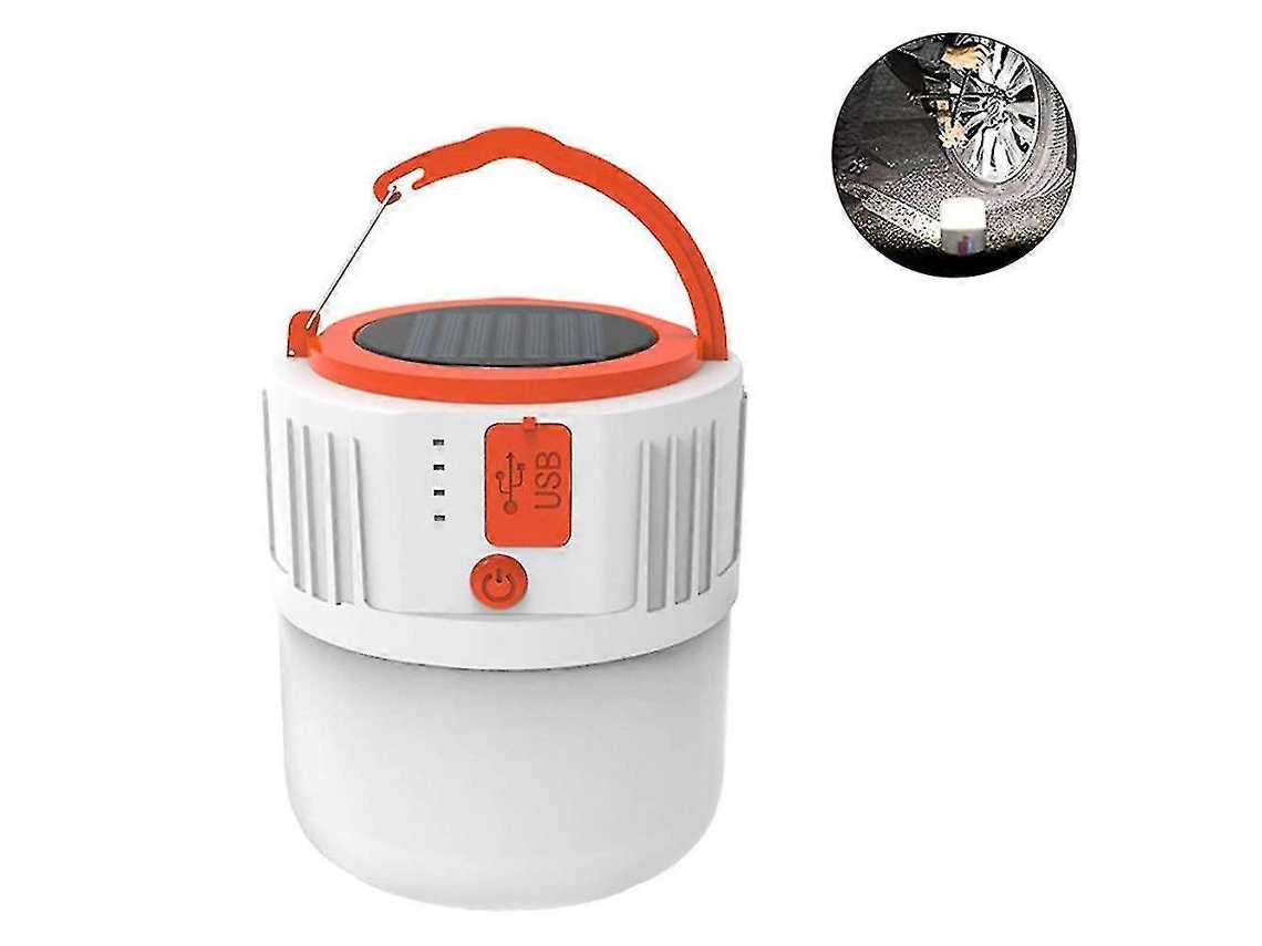 Lanterna Led Recarregável Para Acampamento, Carregador Solar Portátil De 2400 Mah. Loja Olysi