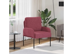 Vidaxl Sofás Com Almofada 55cm Vinho Vermelho Contraplacado