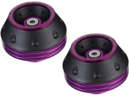 Conjunto De 2 Para-choques Anticolisão Para Motocicleta Em Liga De Alumínio Roxo.
