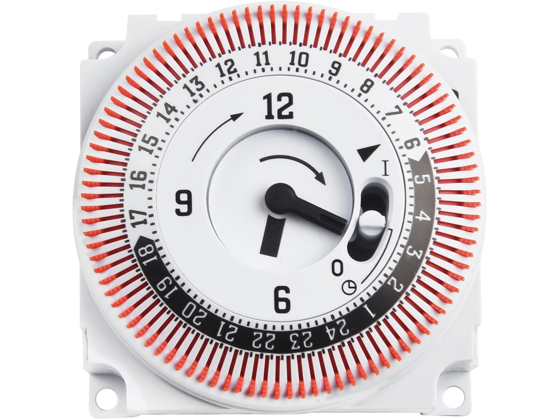 Interruptor Temporizador Mecânico Ciclo De 24 Horas 16a 250v