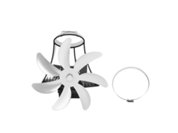 Ventilador de Estufa LAXISCREED 7 Lâminas Magnético Prata