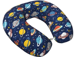 Travesseiro de Viagem VOSEY planetas e estrelas em suporte conforto avião