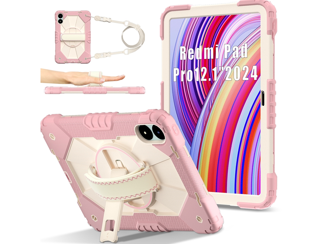 Lurelia Capa Para Redmi Pad 2 De 11 Polegadas (2025), Silicone, Rosa, Proteção Contra Quedas