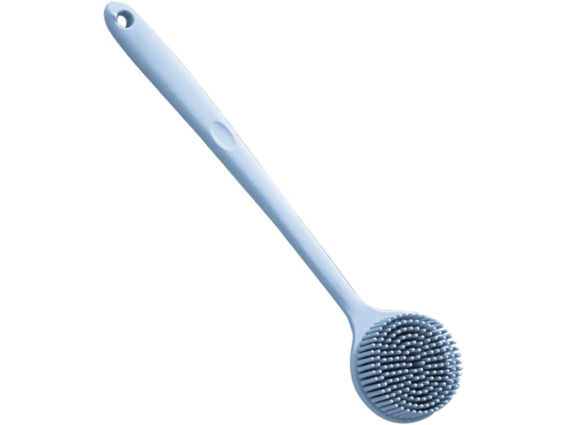 Lurelia Escova De Silicone Para Costas E Corpo, Silicone Macio, Cabo Longo E Com Argola, Uso Diário Confortável