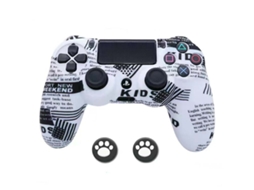 Capa para comando PS4 MOROROR Branco