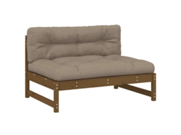 Middle Sofa, Middle Sofas Vidaxl Marrom Madeira De Pinho (n/a)