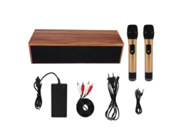 Amplificador De Som Bluetooth Com Microfone Sem Fio Home Theater