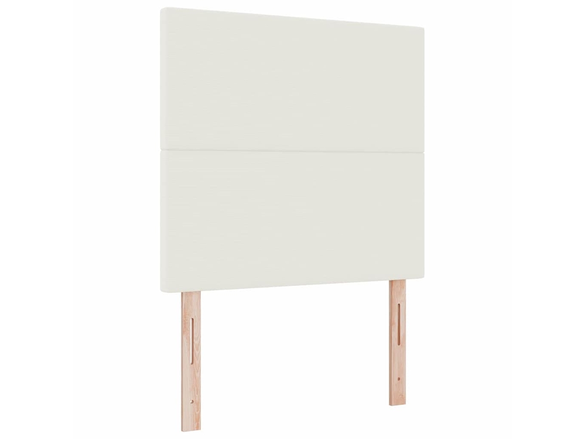 Cabeceira | Painel De Cama Creme 100 Cm Tecido De Veludo Cotele